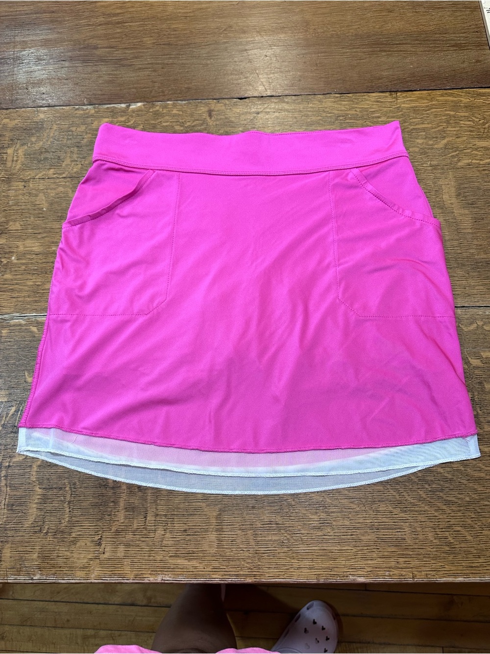 Belyn Key Hot Pink Athletic Skort with Pockets sz medium